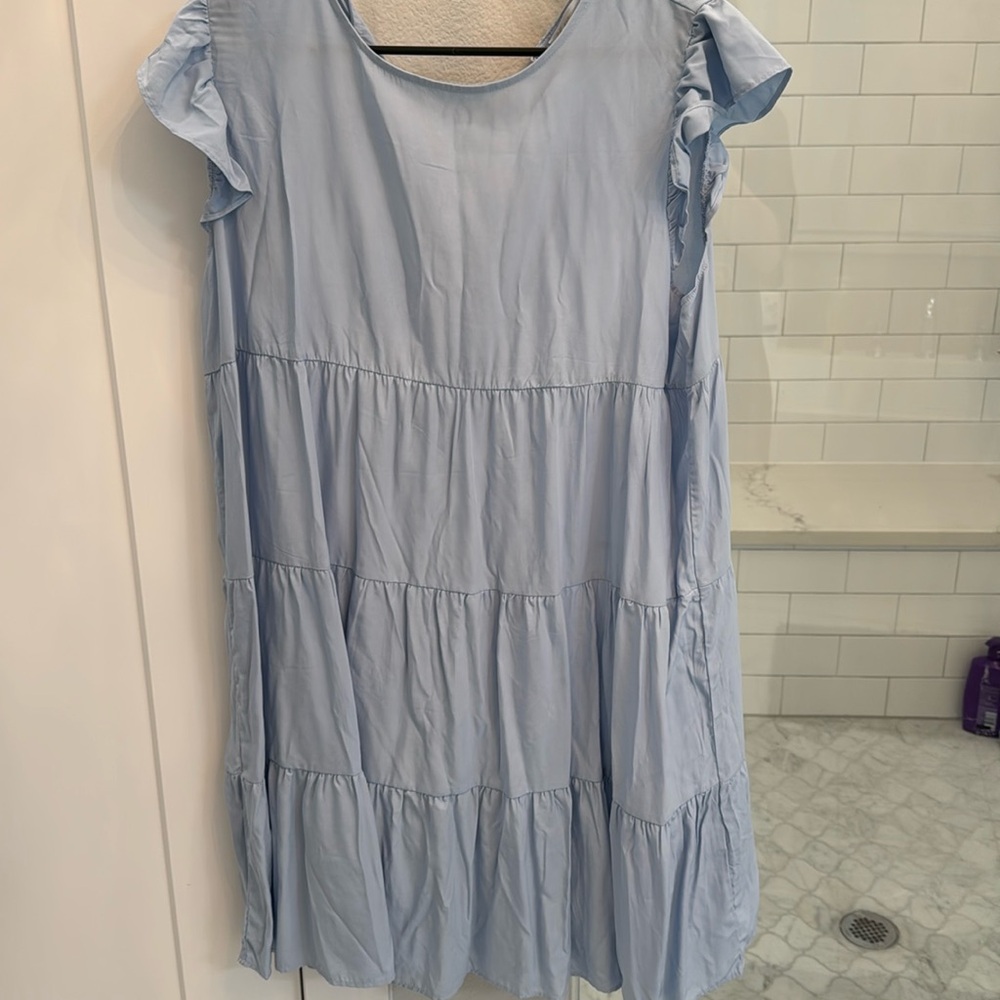 Light blue baby doll dress
